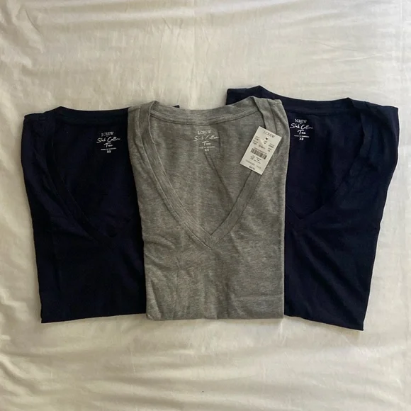 🆕 3 J. Crew Slub Cotton Tees! - Picture 2 of 3